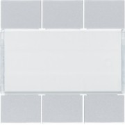 Enjoliveur 6PB KNX titane - APPAREILLAGE MURAL  HAGER WXE306T