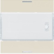 Enjoliveur 2PB KNX LED dune - APPAREILLAGE MURAL  HAGER WXE312D