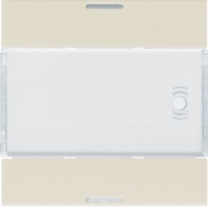 Enjoliveur 2PB KNX LED dune - APPAREILLAGE MURAL  HAGER WXE312D