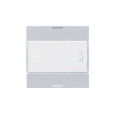 Enjoliveur 2PB KNX LED titane - APPAREILLAGE MURAL  HAGER WXE312T