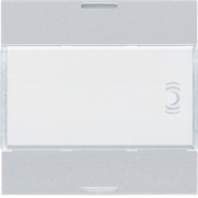 Enjoliveur 2PB KNX LED titane - APPAREILLAGE MURAL  HAGER WXE312T