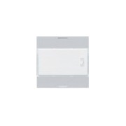 Enjoliveur 2PB KNX LED titane - APPAREILLAGE MURAL  HAGER WXE312T