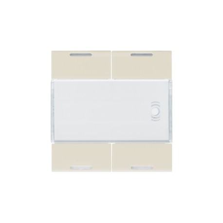 Enjoliveur 4PB KNX LED dune - APPAREILLAGE MURAL  HAGER WXE314D