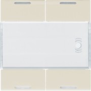 Enjoliveur 4PB KNX LED dune - APPAREILLAGE MURAL  HAGER WXE314D