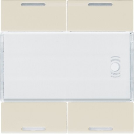 Enjoliveur 4PB KNX LED dune - APPAREILLAGE MURAL  HAGER WXE314D