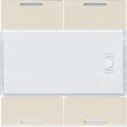 Enjoliveur 4PB KNX LED dune - APPAREILLAGE MURAL  HAGER WXE314D