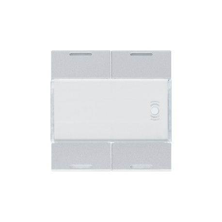 Enjoliveur 4PB KNX LED titane - APPAREILLAGE MURAL  HAGER WXE314T