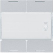 Enjoliveur 4PB KNX LED titane - APPAREILLAGE MURAL  HAGER WXE314T