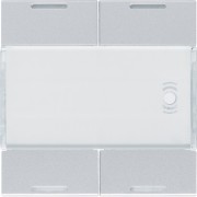 Enjoliveur 4PB KNX LED titane - APPAREILLAGE MURAL  HAGER WXE314T