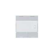 Enjoliveur 4PB KNX LED titane - APPAREILLAGE MURAL  HAGER WXE314T