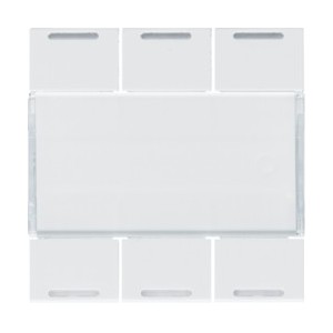 Enjoliveur 6PB KNX LED pure - APPAREILLAGE MURAL  HAGER WXE316B
