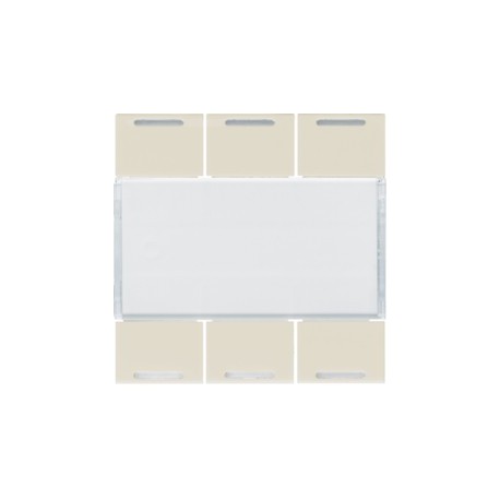 Enjoliveur 6PB KNX LED dune - APPAREILLAGE MURAL  HAGER WXE316D