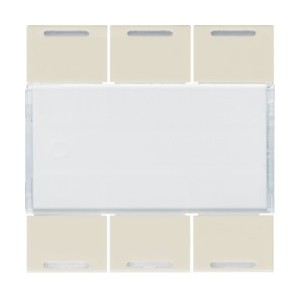 Enjoliveur 6PB KNX LED dune - APPAREILLAGE MURAL  HAGER WXE316D