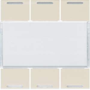 Enjoliveur 6PB KNX LED dune - APPAREILLAGE MURAL  HAGER WXE316D