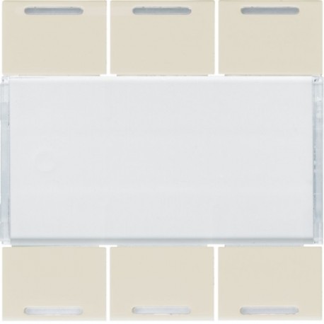 Enjoliveur 6PB KNX LED dune - APPAREILLAGE MURAL  HAGER WXE316D