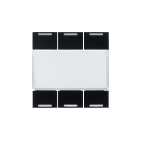 Enjoliveur 6PB KNX LED night - APPAREILLAGE MURAL  HAGER WXE316N
