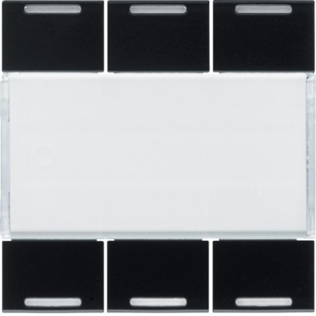 Enjoliveur 6PB KNX LED night - APPAREILLAGE MURAL  HAGER WXE316N