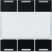 Enjoliveur 6PB KNX LED night - APPAREILLAGE MURAL  HAGER WXE316N