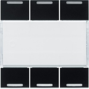 Enjoliveur 6PB KNX LED night - APPAREILLAGE MURAL  HAGER WXE316N