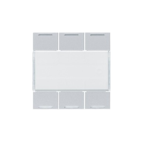 Enjoliveur 6PB KNX LED titane - APPAREILLAGE MURAL  HAGER WXE316T