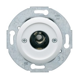 1930 Pouss à voyant E10 blanc - APPAREILLAGE MURAL 1930 HAGER WMV023B