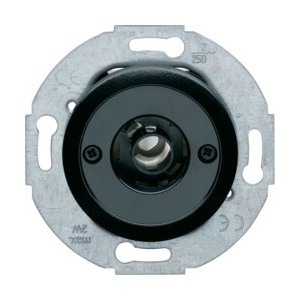 1930 Pouss à voyant E10 noir - APPAREILLAGE MURAL 1930 HAGER WMV023N