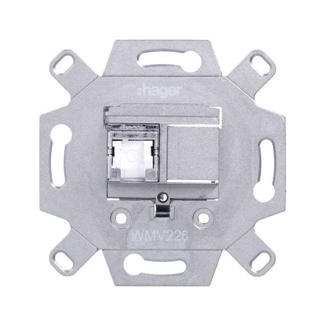 1930 RJ45 simple Cat 6 STP - APPAREILLAGE MURAL 1930 HAGER WMV226