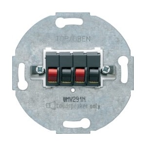 1930 Prise HP double Noir - APPAREILLAGE MURAL 1930 HAGER WMV291N