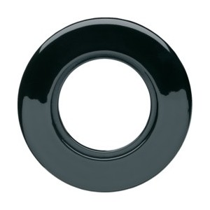 1930 Plaque porcelaine noire - APPAREILLAGE MURAL 1930 HAGER WMV421