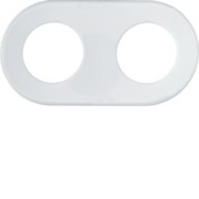 1930 Plaque 2 postes en verre - APPAREILLAGE MURAL 1930 HAGER WMV442