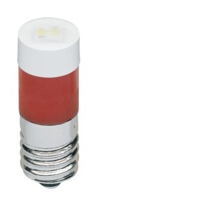 1930 Lampe E10 à Led rouge - APPAREILLAGE MURAL 1930 HAGER WMV691