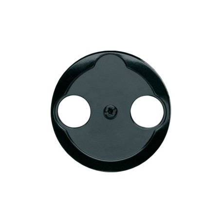 1930 Enjo prise TV + FM Noir - APPAREILLAGE MURAL 1930 HAGER WMV741N