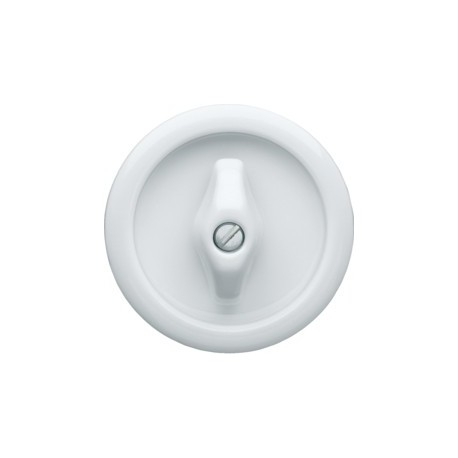 1930 Enjo+manette porcel blanc - APPAREILLAGE MURAL 1930 HAGER WMV781B