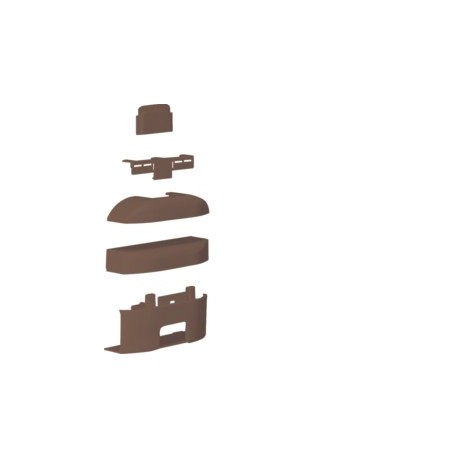 Té, Dérivation, 3D M - MOULURES PLINTHES  HAGER ATA122088014