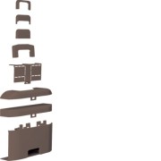 Té, Dérivation, 3D M - MOULURES PLINTHES  HAGER ATA205088014