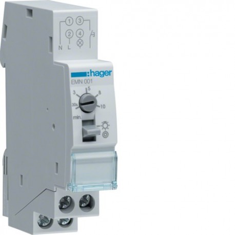 Minuterie simple temporisation - AUTOMATISMES  HAGER EMN001