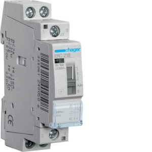 Relais de cde 16A, 1F+1O, 230V - AUTOMATISMES  HAGER ERC218