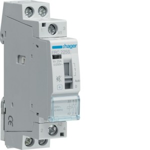 Contact sil manu 25A, 2F, 230V - AUTOMATISMES  HAGER ERC225S
