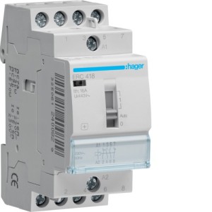 Relais de cde 16A, 2F+2O, 230V - AUTOMATISMES  HAGER ERC418