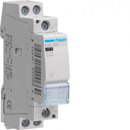 Contact 25A, 2F, 230V - AUTOMATISMES  HAGER ESC225