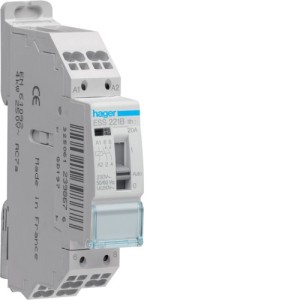 Contact cde manu 20A 2F 230V - AUTOMATISMES  HAGER ESS221B