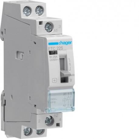 Contact J/N 25A, 2F, 230V - AUTOMATISMES  HAGER ETC225