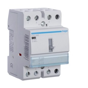 Contact J/N 40A, 3F, 230V - AUTOMATISMES  HAGER ETC340