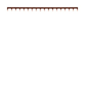 Barre pont. 1P lang. Ph 18M - CONNEXION  HAGER KB163PG