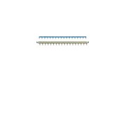 Barres pont. syst. SanVis 18M - CONNEXION  HAGER KBS763G