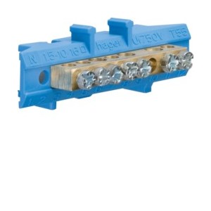 BARRETTE NEUTRE 3X16+4X1O - CONNEXION  HAGER KM07N