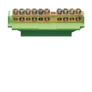 BARRETTE TERRE 5X16+5X1OMM - CONNEXION  HAGER KM10B