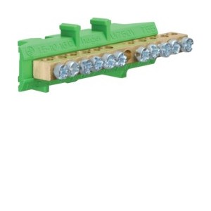 BARRETTE TERRE 5X16+6X1OMM - CONNEXION  HAGER KM11E