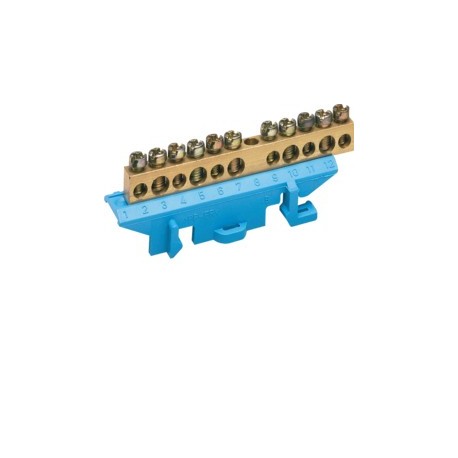 BARRETTE NEUTRE 5X16+6X1OMM - CONNEXION  HAGER KM11N