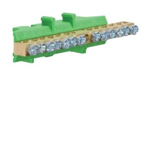 BARRETTE TERRE 6X16+7X1OMM - CONNEXION  HAGER KM13E